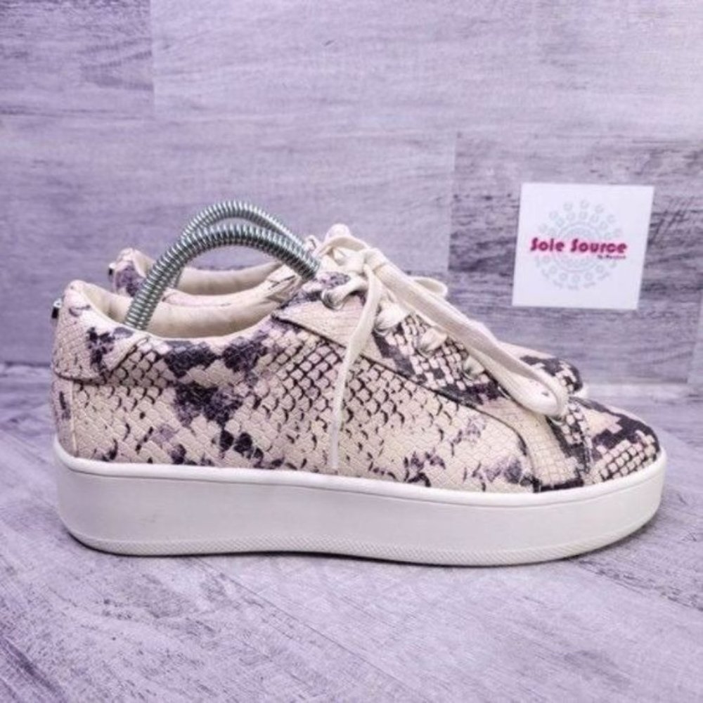 Steve Madden Bertie Snake Print Platform Sneaker … - image 1
